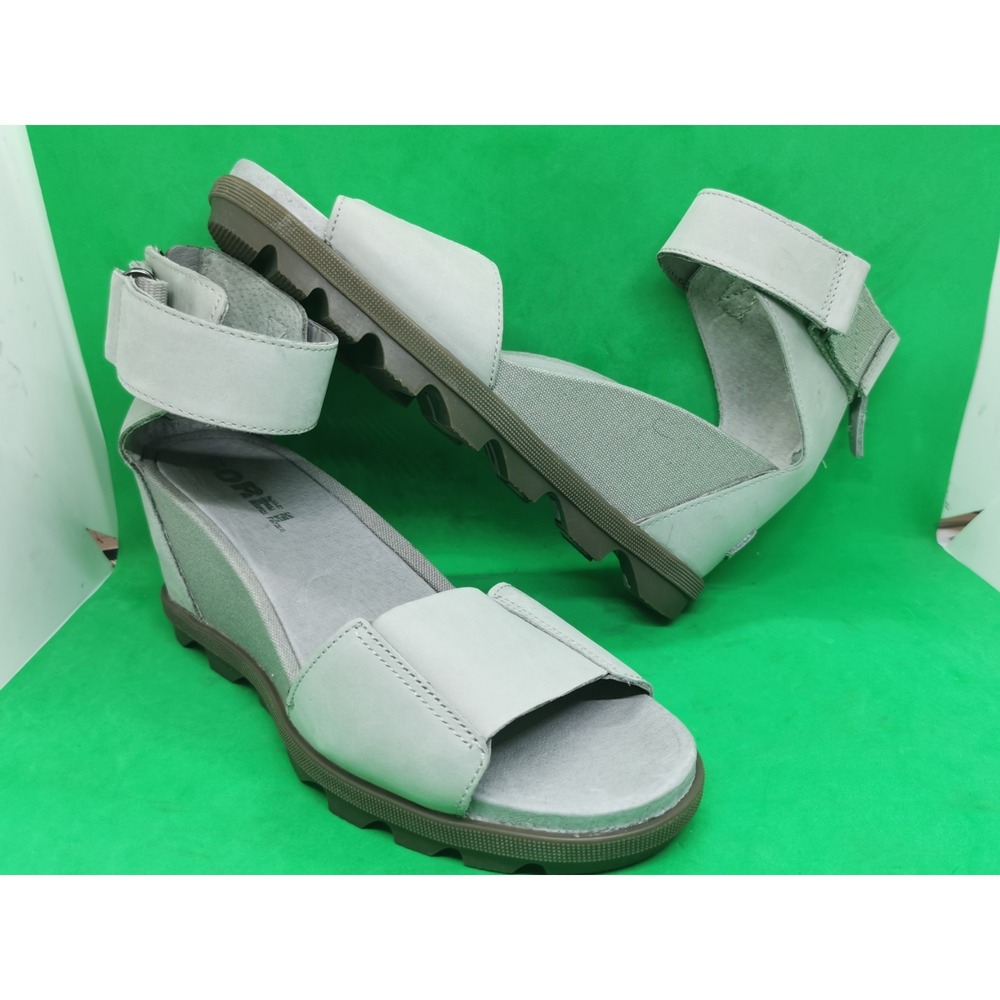 SOREL Women's JOANIE II ANKLE STRAP SANDAL DOVE Wedge Heeled Sandals Size 9.5 - Picture 14 of 16